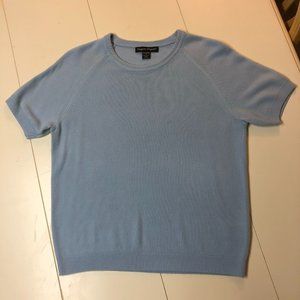 Light Blue Short Sleeve Sweater